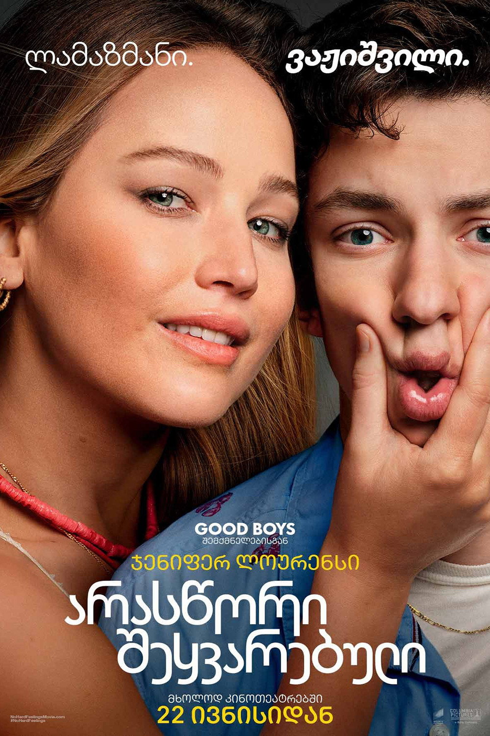 წყენის გარეშე (2023) No Hard Feelings / ქართულად, ინგლისურად, რუსულად